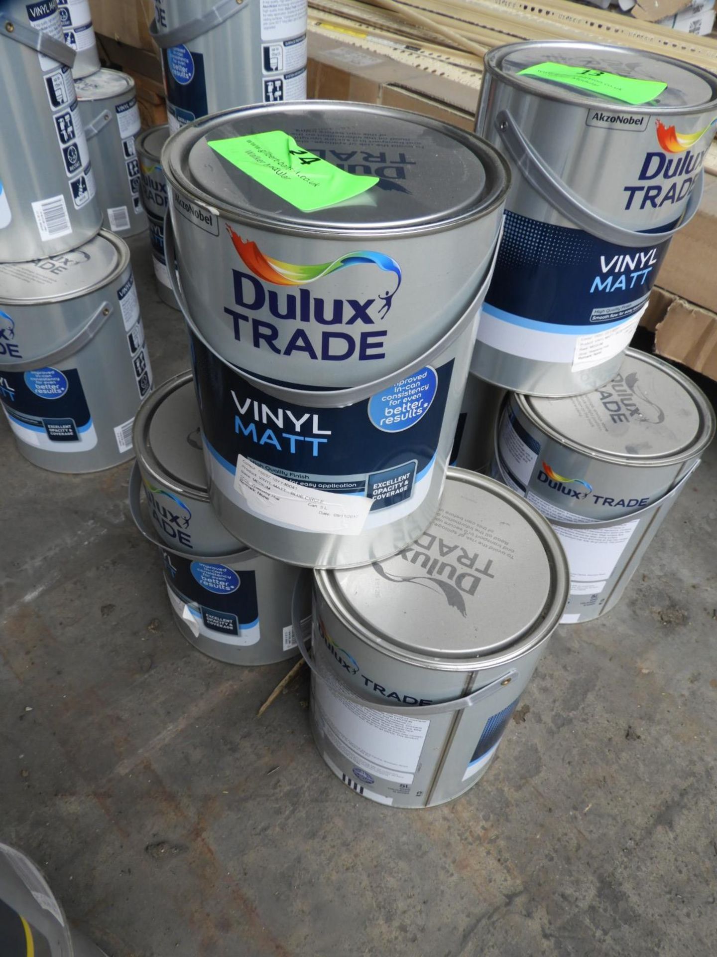 *3x 5L of Dulux Trade Vinyl Matt Emulsion "Blue Circle" - Image 2 of 2