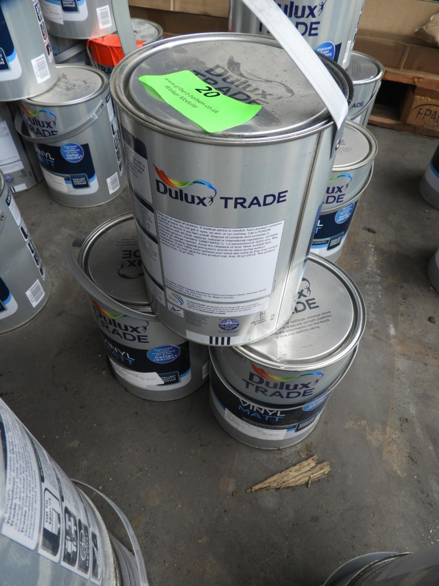 *3x 5L of Dulux Trade Vinyl Matt Emulsion "Blue Circle" - Image 2 of 2