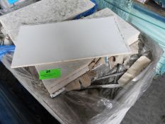 *Pallet Containing ~44 Packs of 30x60cm White Ceramic Wall Tiles