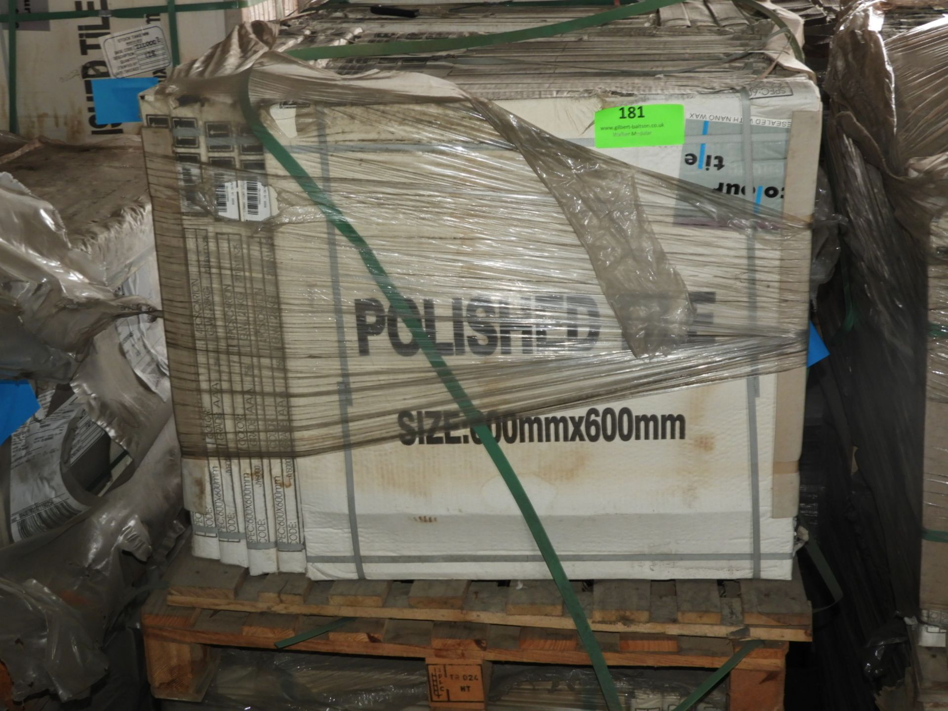 *Pallet Containing ~102 "Lindos Ivory" Polished Floor Tiles 600x600mm