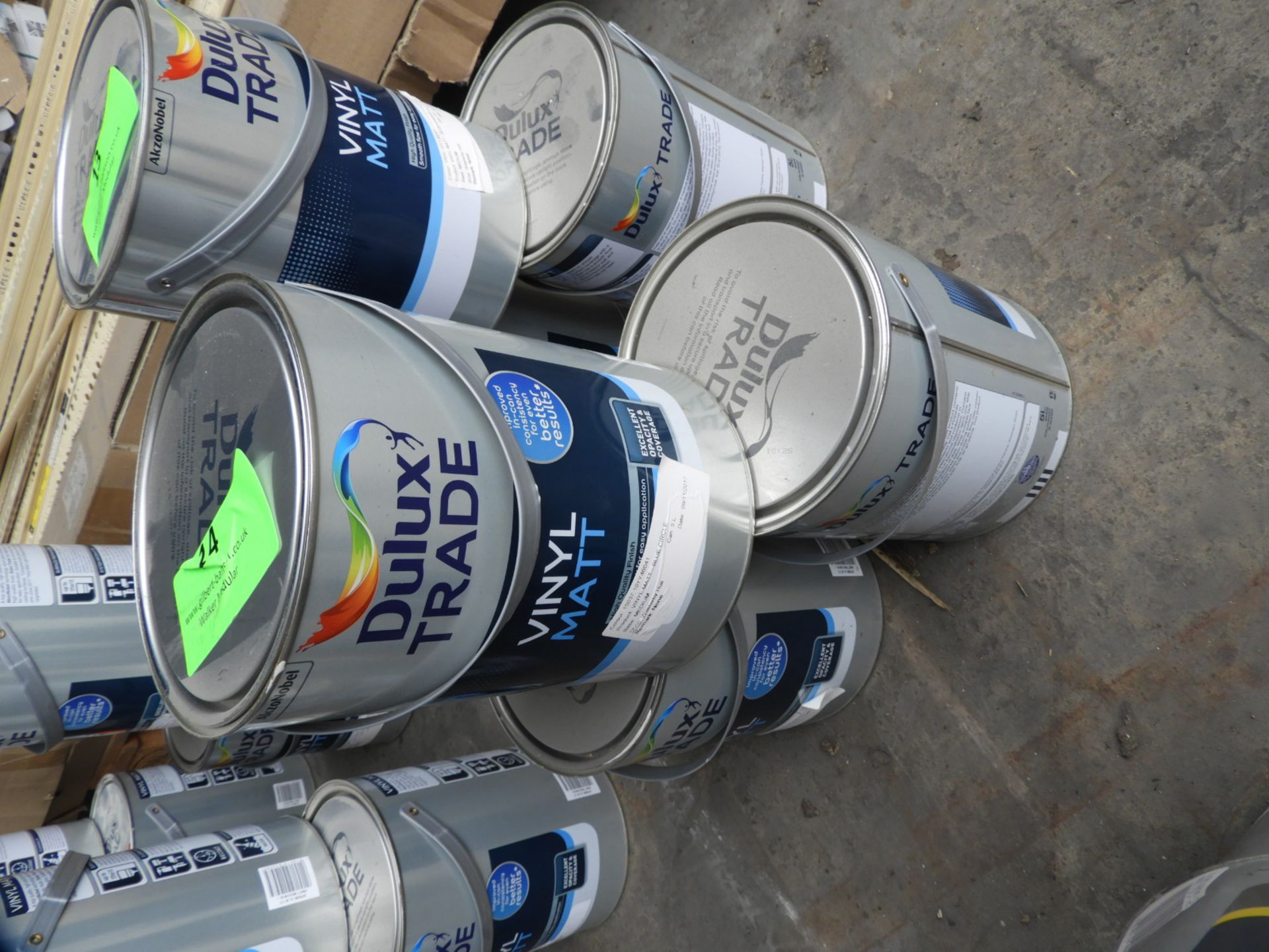 *3x 5L of Dulux Trade Vinyl Matt Emulsion "Blue Circle"