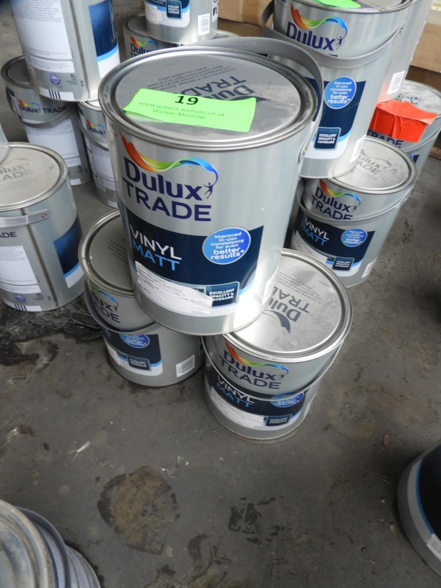 *3x 5L of Dulux Trade Vinyl Matt Emulsion "Blue Circle" - Image 2 of 2