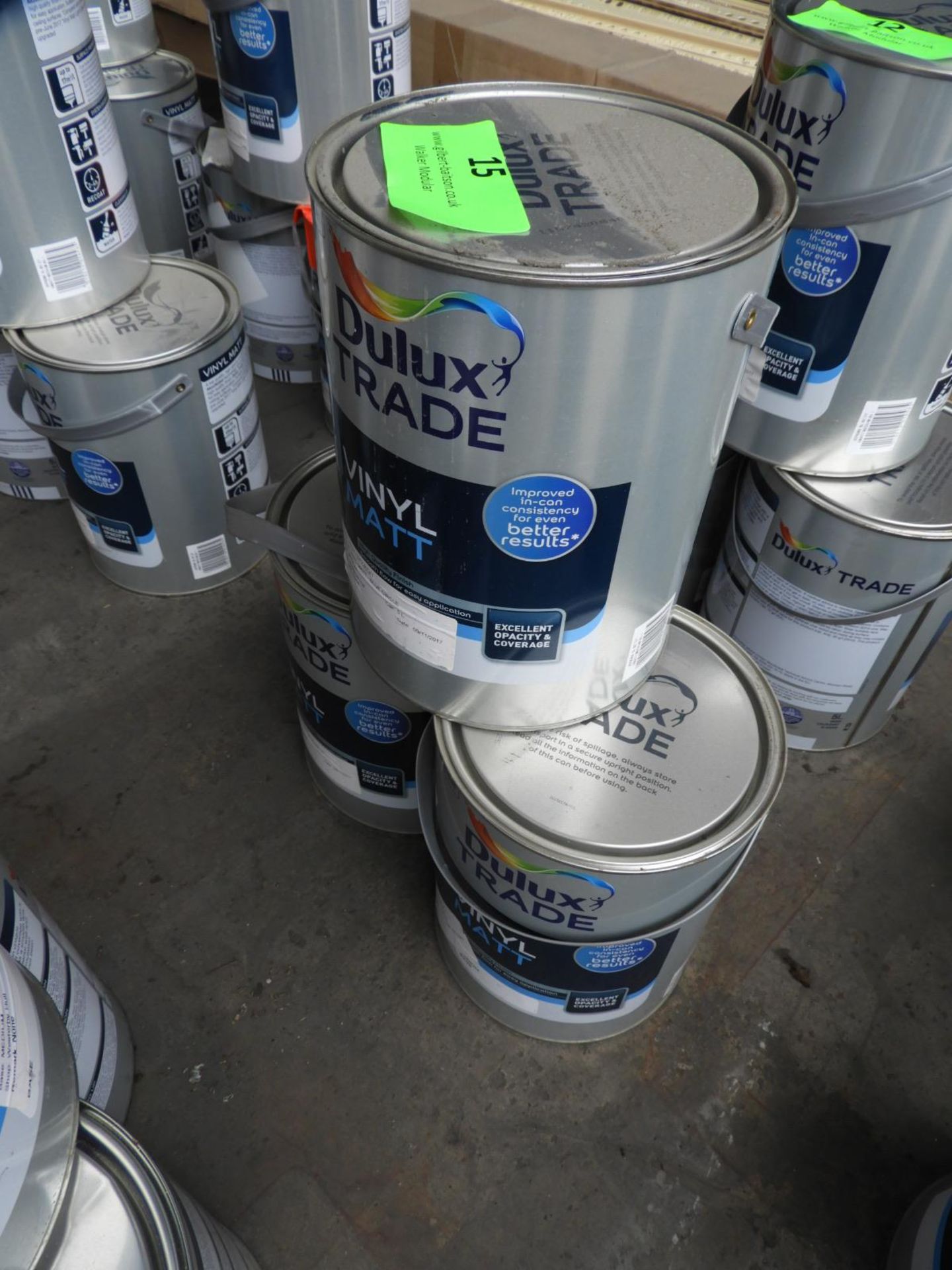 *3x 5L of Dulux Trade Vinyl Matt Emulsion "Blue Circle" - Image 2 of 2