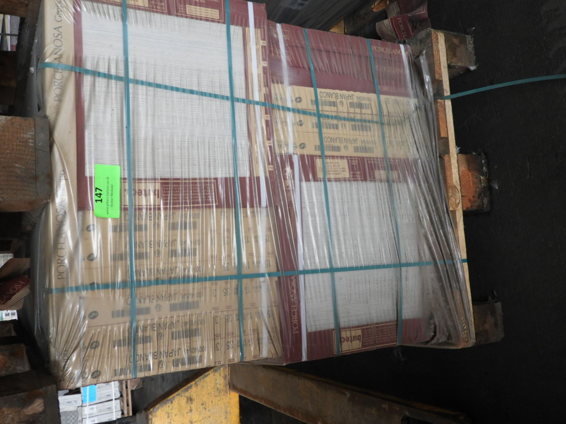 *Pallet Containing 66 Cases of Five 44.3x44.3cm Porcelain "Japan Blanco" Tiles