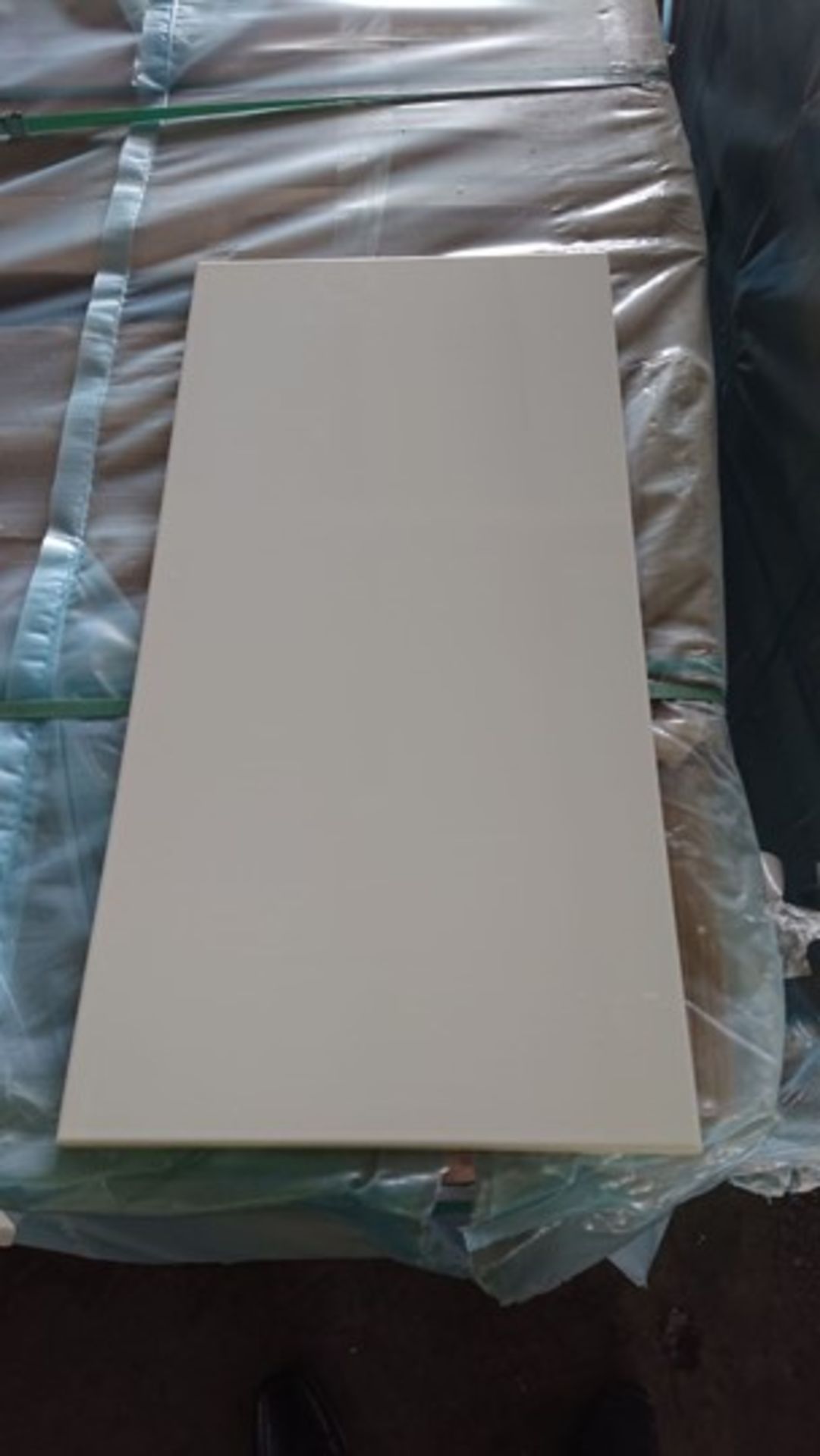 *Sixteen Boxes of Nine 300x600mm Super White Beyaz Gloss Tiles