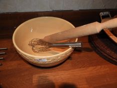 *Mixing Bowl, Rolling Pin and Whisk
