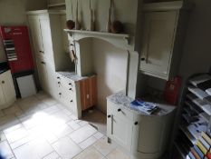 *Handcrafted Straight Run of Hand Painted Kitchen Units...