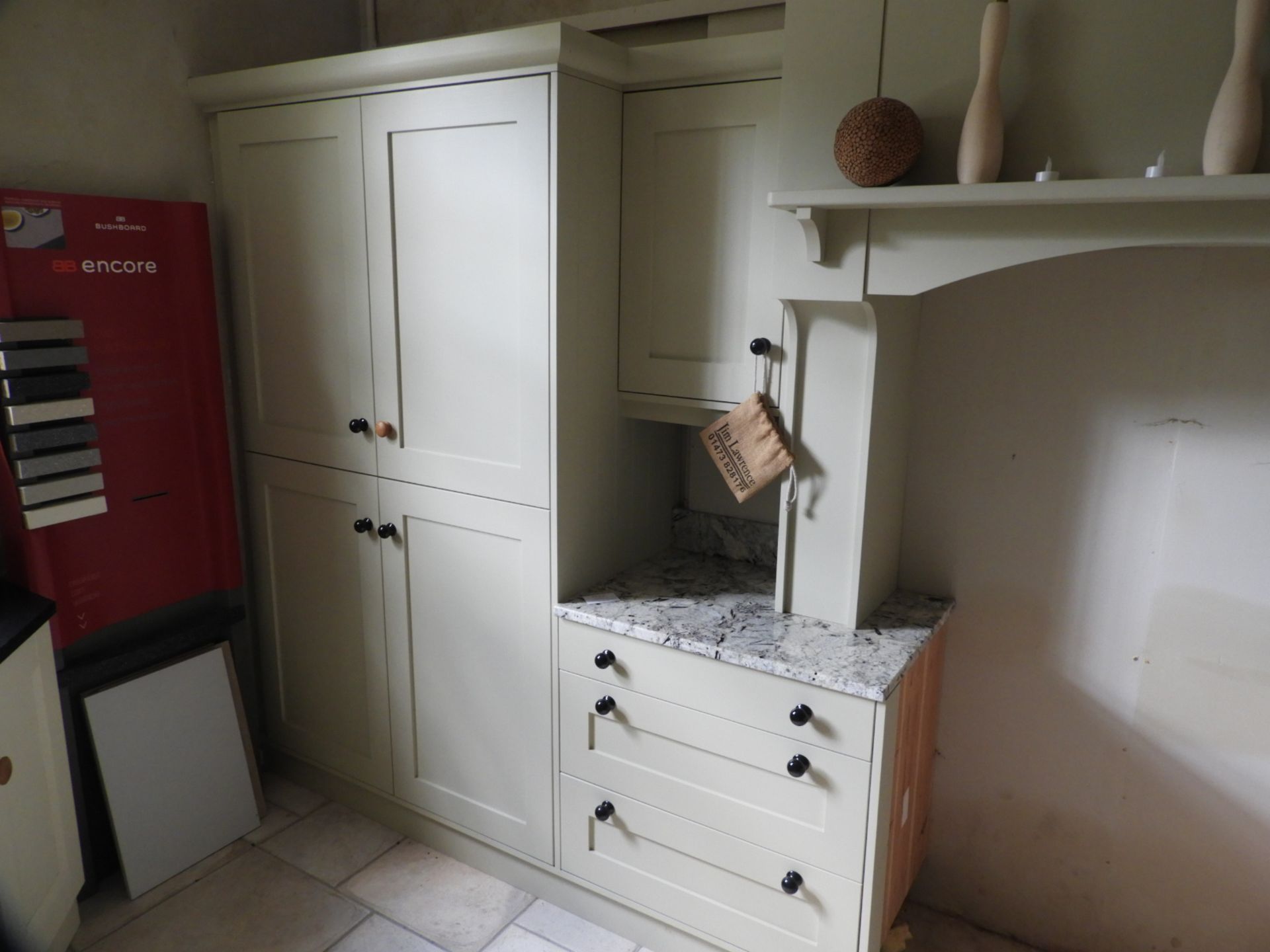 *Handcrafted Straight Run of Hand Painted Kitchen Units... - Image 2 of 5