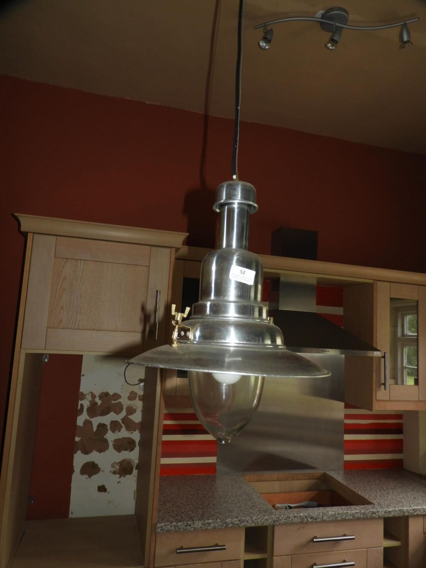 *Aluminium & Glass Pendant Light