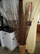 *Willow Display in Basket with LED Lighting