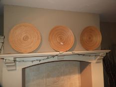 *Three Large Wood Platters
