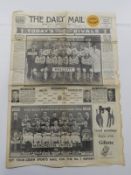 Hull Daily Mail Cup Tie Souvenir 26th February 1969 (Very Rare)
