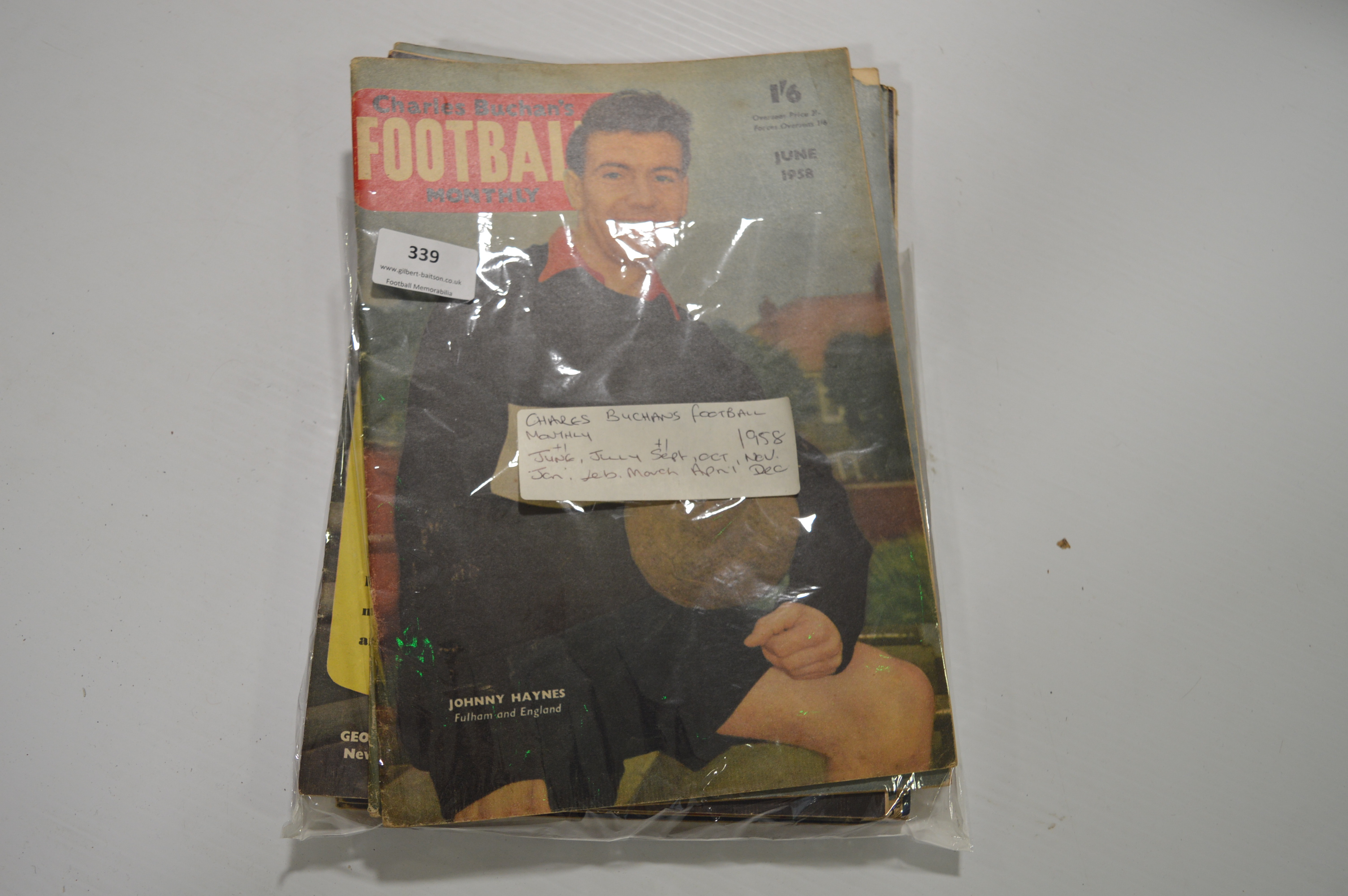 Twelve Copies of Charles Buchan's Football Monthly 1958