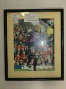 Framed & Signed Photo of Peter Schmeichel at Manchester United