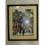 Framed & Signed Photo of Peter Schmeichel at Manchester United