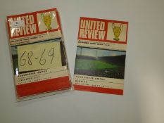 Forty Five Mixed Copies of United Review 1968/69 Season
