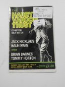 Harry Vardon Trust Souvenir Golf Program with Autographs...