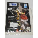 FA Cup Final Arsenal vs Liverpool 2001 Programme