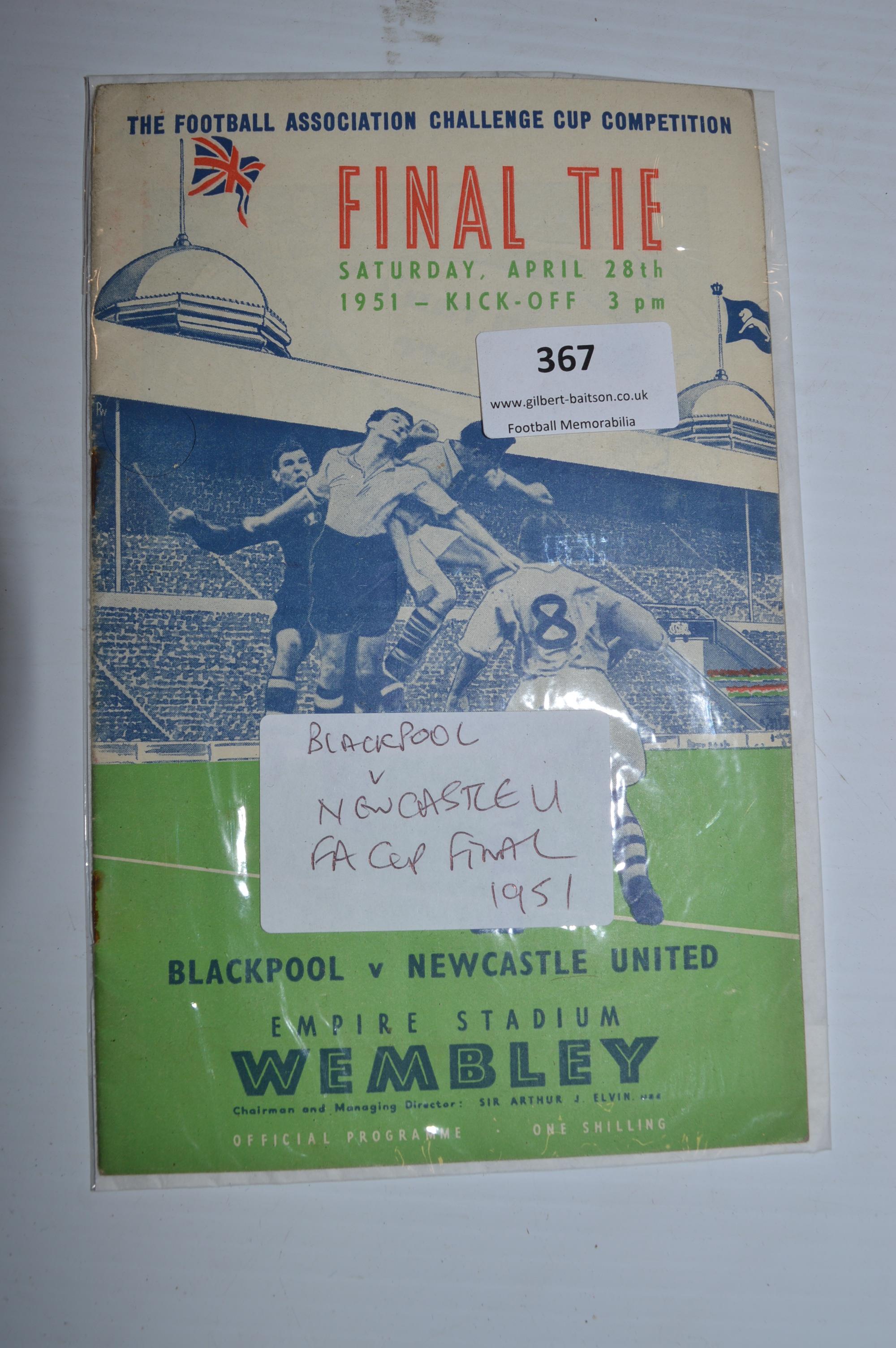 FA Cup Final Blackpool vs Newcastle 1951