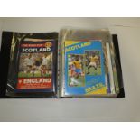 Quantity of 1990's Scotland International Home Programmes in Ring Binder