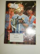 Brian Mcclair Manchester United Signed Brochure Testimonial Year