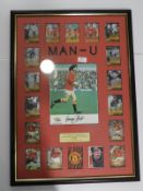 Framed & Signed George Best Montage with Certificate of Authenticity