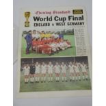 Evening Standard World Cup Final England vs West Germany Special Souvenir Edition