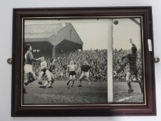 Framed Goalmouth Incident at Boothferry Park Photograph