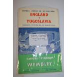 Two Copies of England vs Scotland 1957 and England vs Yugoslavia 1956