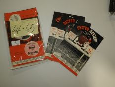 Twenty Three Manchester United Programmes Season 1964/65