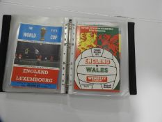 Quantity of 1970's England Home Internationals in Binder