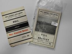 Collection of 1960's and Other Hull FC Programmes