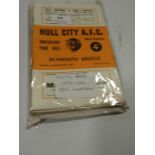 Hull City Home Programmes 1959-60