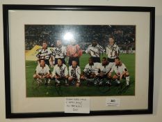 Signed & Framed Photograph of England Squad before Italy Away Game (Very Rare)