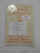 FA Cup 2nd Qualifier 1957/68- Beckley Heath & Welling FC vs Dulwich Hamlet