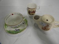 Cricket Related Cup & Saucer, Bone China Mug and One Other