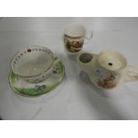 Cricket Related Cup & Saucer, Bone China Mug and One Other