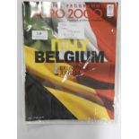 Official Euro 2000 Programme - Italy vs Belgium