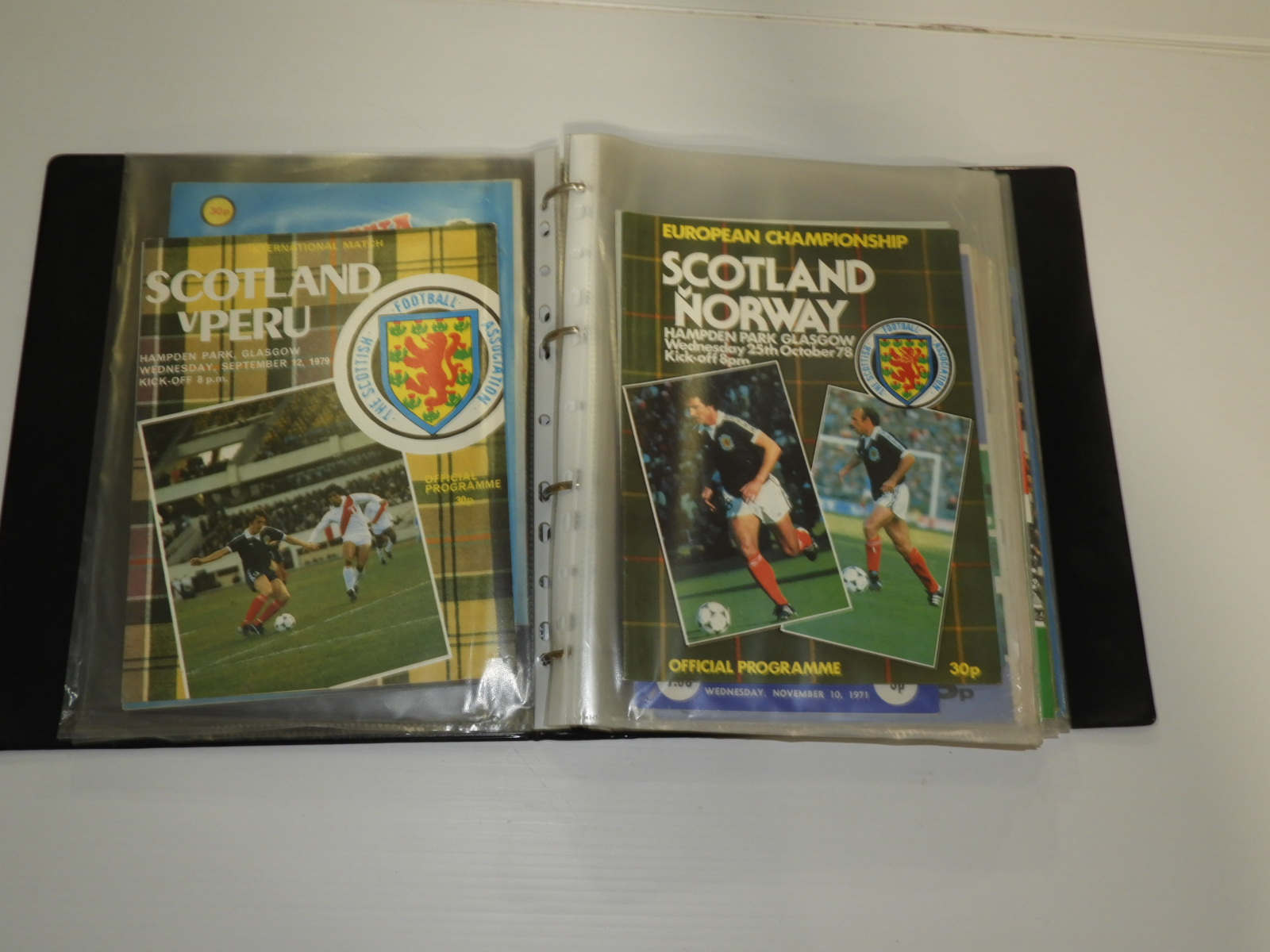 Quantity of 1970's Scotland International Programmes