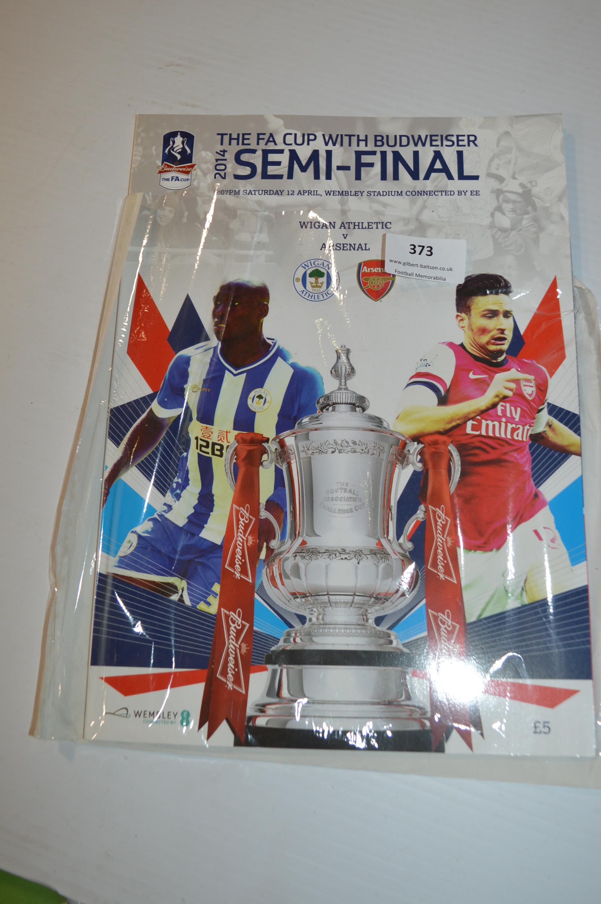 Wigan Athletic vs Arsenal FA Semi-Final 2013