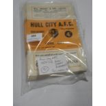 Full 1957-58 Season of Hull City Programmes