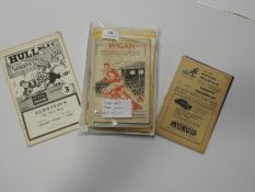 Mixed Bundle of 1950's Rugby League Programmes