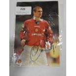 Eric Cantona Signed Photograph