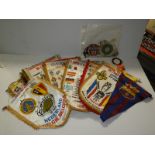 Various European Pennants Including Barcelona