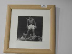 Framed Photograph of Cassius Clay