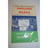 England vs Brazil 1956, vs Yugoslavia 1956