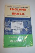 England vs Brazil 1956, vs Yugoslavia 1956