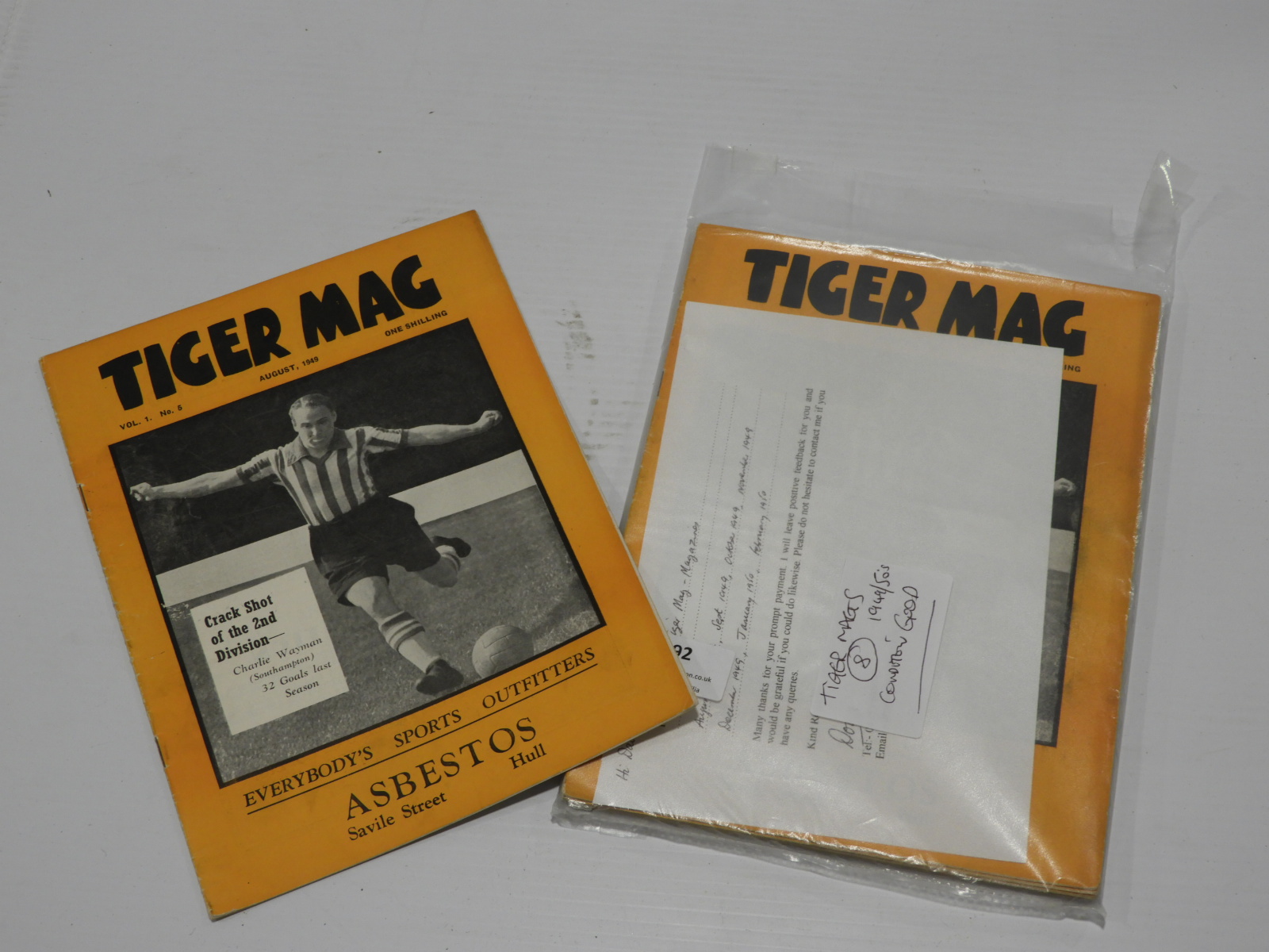 Eight Issues of Tiger Mag 1949 and 1950