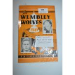 Wolves 1949 FA Cup Final Souvenir Programme