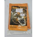 Fifteen 1970's Hull City Home Programmes